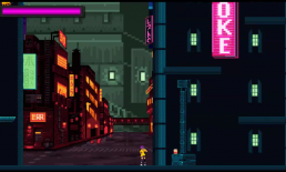 A barrier that blocks the player from exploring further in Tower Hacker